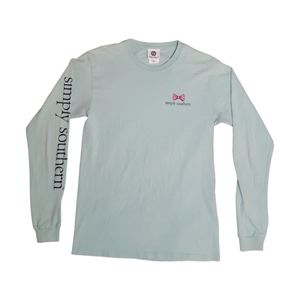 Simply Southern Light Blue Long Sleeve Shirt